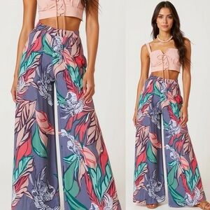 Anthropologie Multicolor Wide Leg Pants